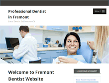 Tablet Screenshot of fremont-dentist.com